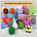 24 piezas de favores de fiesta para niños, juguetes pop de animales en 3D, rellenos para bolsas de dulces para niños, rellenos de piñata, premios de carnaval, juguetes fidget a granel, premio