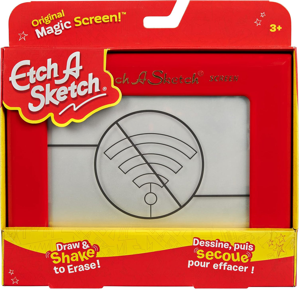 Etch A Sketch, juguete clásico de dibujo rojo con pantalla mágica, para niños de 3 años en adelante