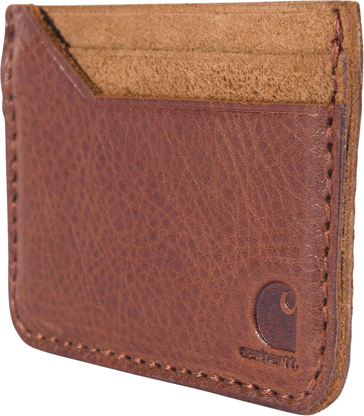 Carhartt Billetera plegable de piel pátina B0000400 para hombre