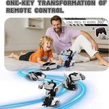 SANGQAOFU Coche de Control Remoto Juguetes Coches Transformadores I...