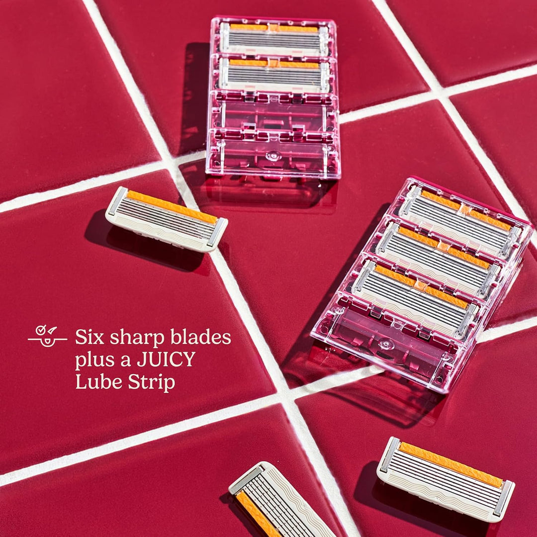 Dollar Shave Club Para mujeres | 1 mango de agarre ondulado granate...