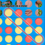 Connect 4 Giant Edition - Juego de 4 pies Jumbo Classic Four en--Row