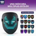 TOY Life - Máscara LED con 60 opciones de visualización para niños y