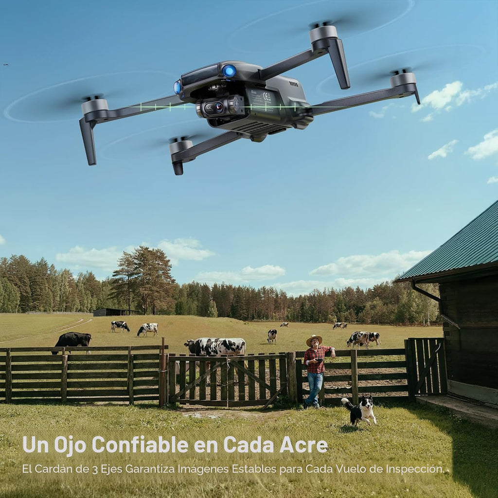 Ruko Dron con cámara U11MINI 4K (RC3) para adultos con control remoto de pantalla táctil de 5.5"