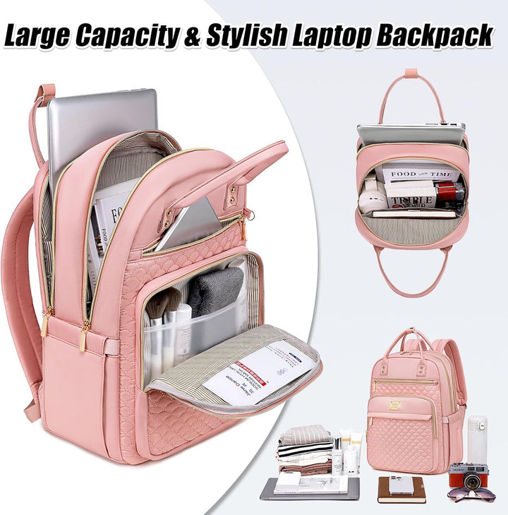 Mochila para laptop Tealari para mujeres, mochila para laptop de 15...