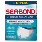 Sea Bond Sellos Adhesivos Seguros para Dentaduras Postizas, Superio...