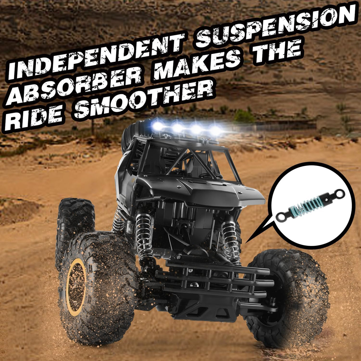 Jiakora Coches RC Auto de Control Remoto 1:12 Camión Todo Terreno,...