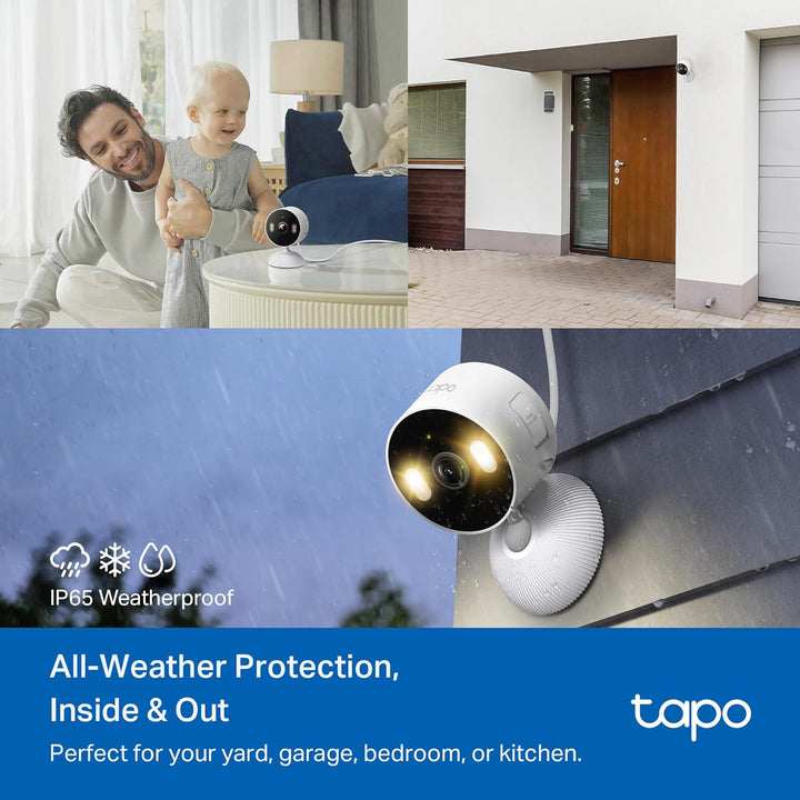 Tapo - Cámara de seguridad de 1080p para interiores\/exteriores - D...