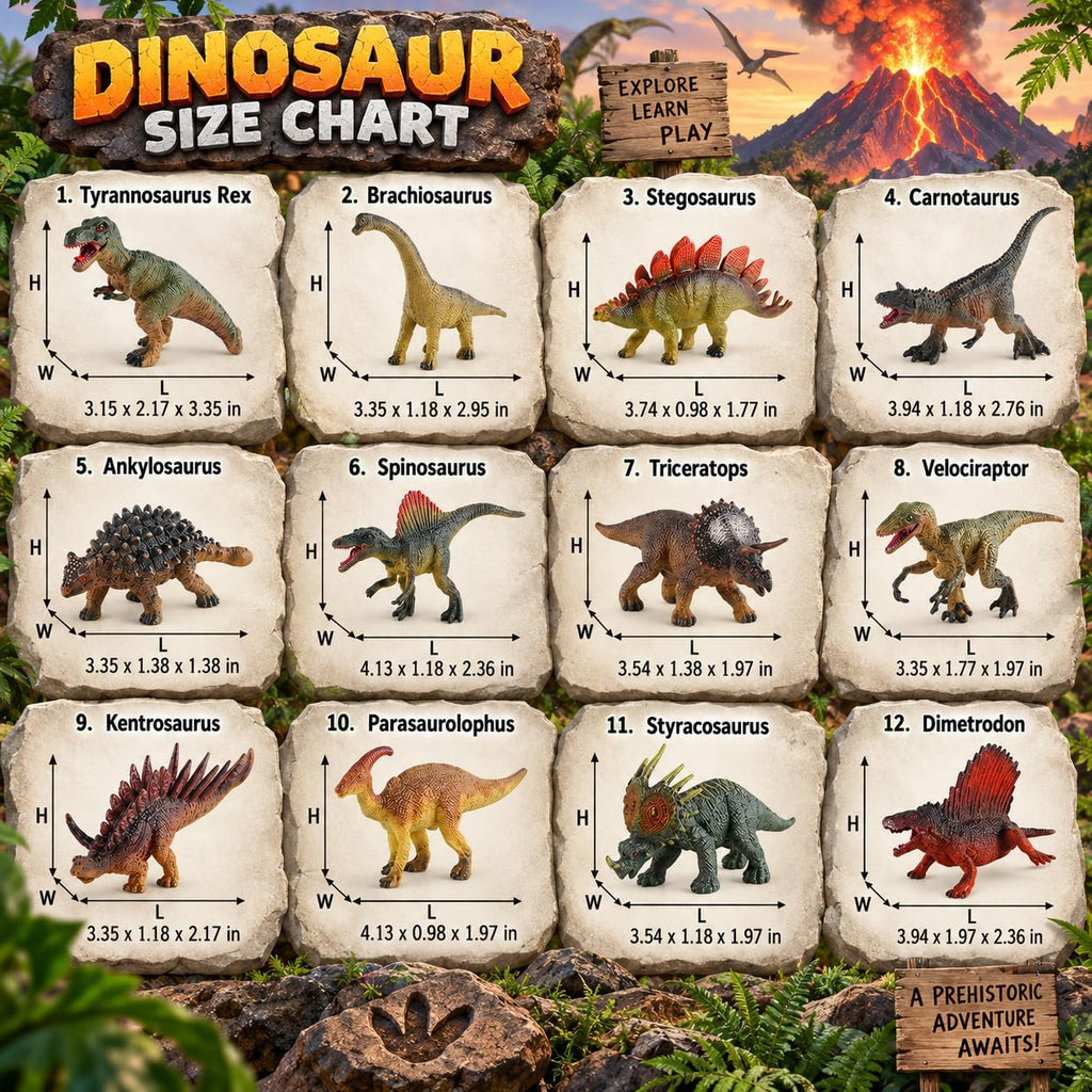 Juguetes de dinosaurio para niños, 12 figuras realistas con caja