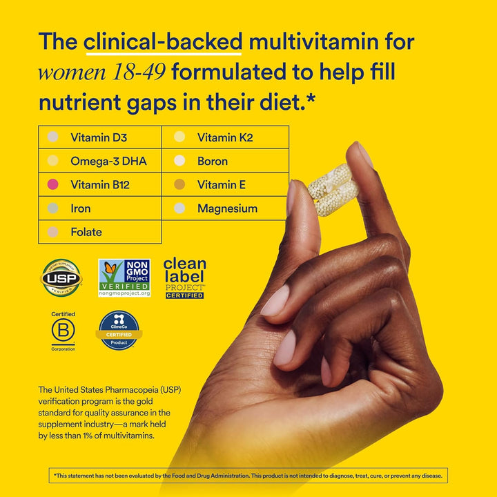 Ritual Multivitamin para mujeres de 18+ con vitamina D3 para el apo...