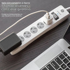 GE Protector contra sobretensiones, regleta 2 unidades, extensión de 6 ft