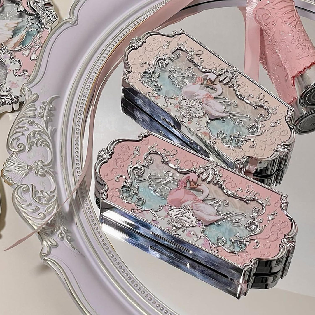 Flower Knows Swan Ballet Paleta de maquillaje de seis colores, pale...