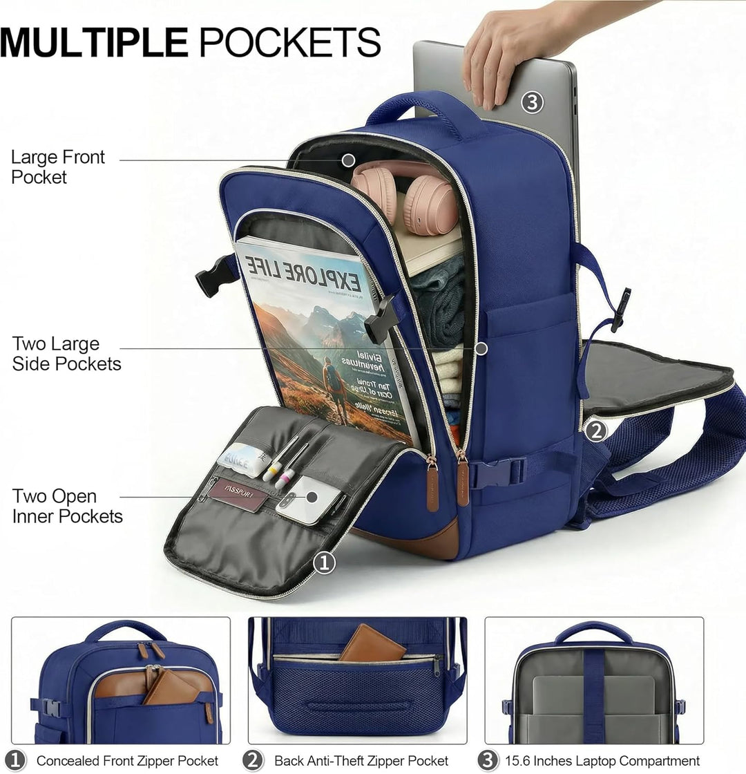 TILYMOL Travel Backpack for Women &amp; Men - 15.6 inch Laptop Bag...
