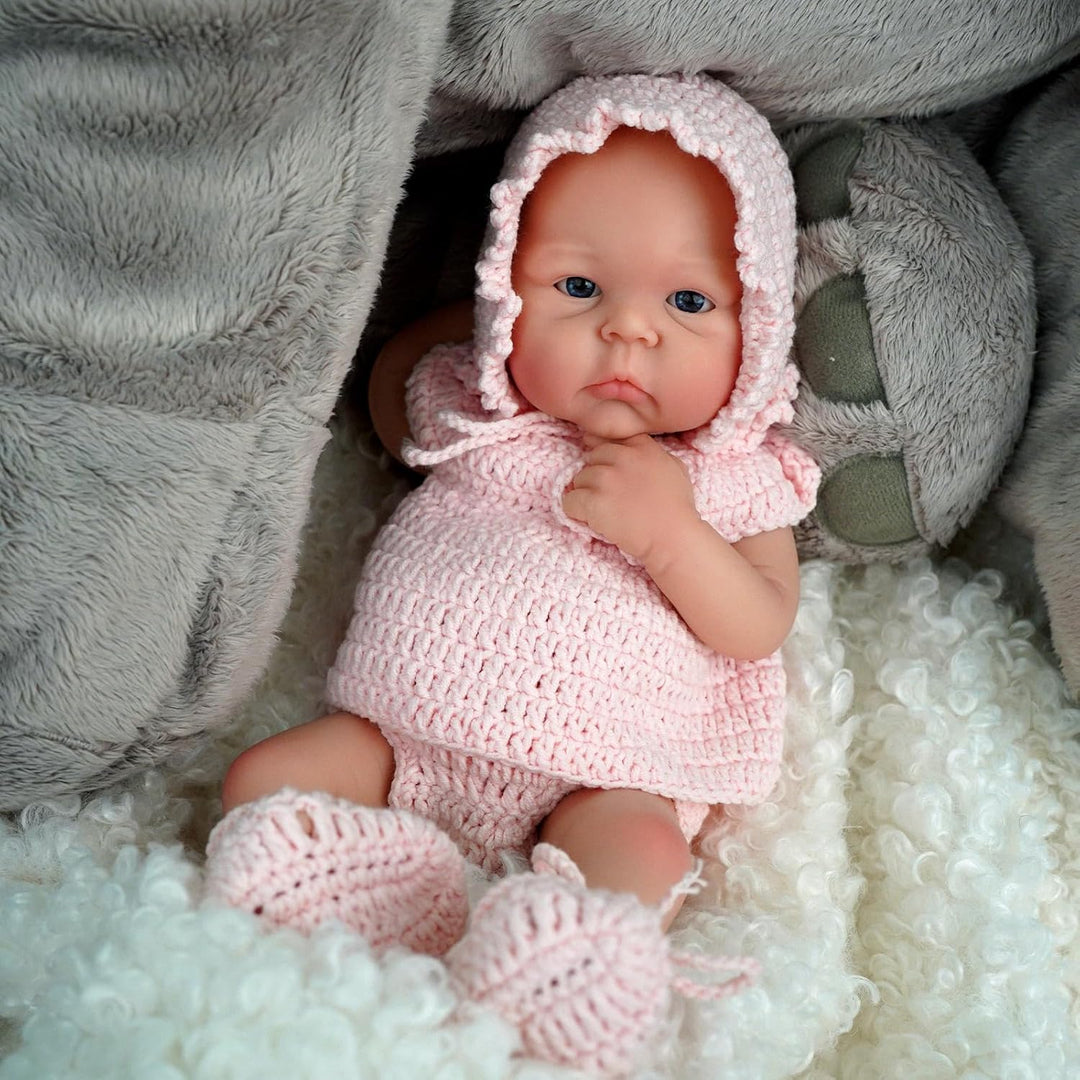 MYREBABY Muñeca bebé de silicona de cuerpo completo de 30 cm \/ 12...
