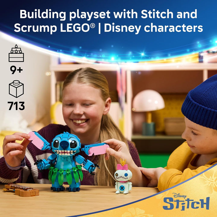 LEGO Disney Stitch y Scrump 43296 | Juguetes de construcción para n...