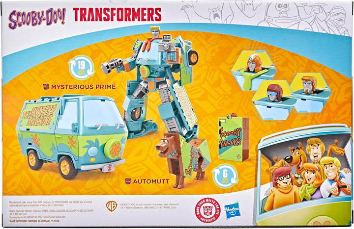 Transformers Scooby Doo Mysterious Prime & Automutt Juego de figura...