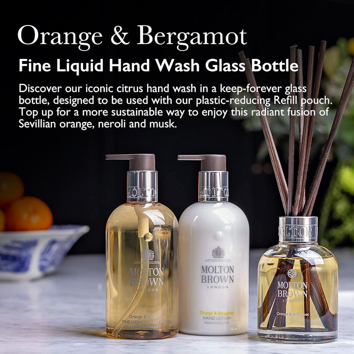 Molton Brown Orange &amp; Bergamot Fine Liquid Hand Wash Glass Bott...