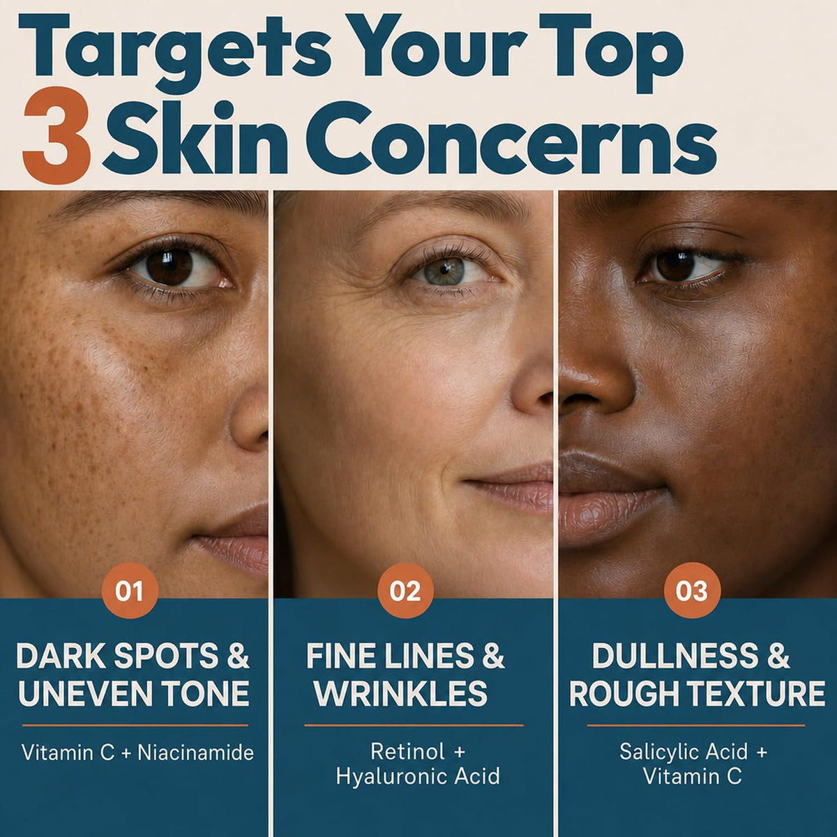 Suero de vitamina C Plus, 2 % retinol, 3,5 % niacinamida, 5 % ácido...