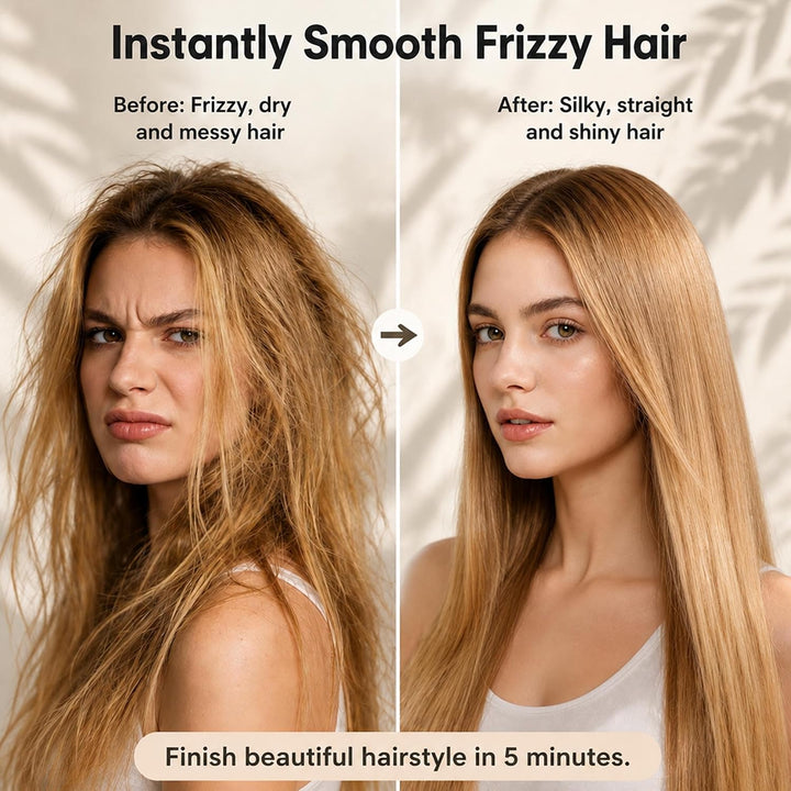 Cordless Hair Straightener Brush with Mist for Travel, Fast Heating...
