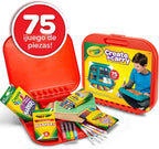 Crayola Create 'n Carry, kit portable de herramientas de arte, más de 75 piezas, gran regalo.