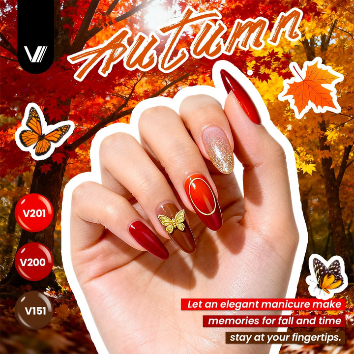 VANREESA Kit de 73 esmaltes de uñas de gel con luz UV y kit de tala...