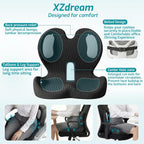 Cojín ergonómico de asiento y almohada de apoyo lumbar para oficina