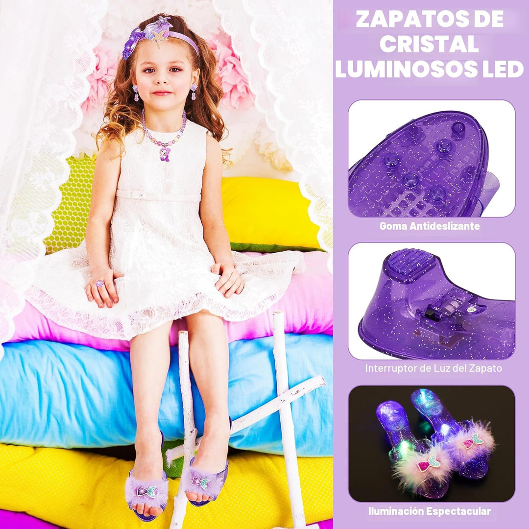 LJZJ Princess Dress Up Toys &amp; Jewelry Boutique, Girls Role Play...
