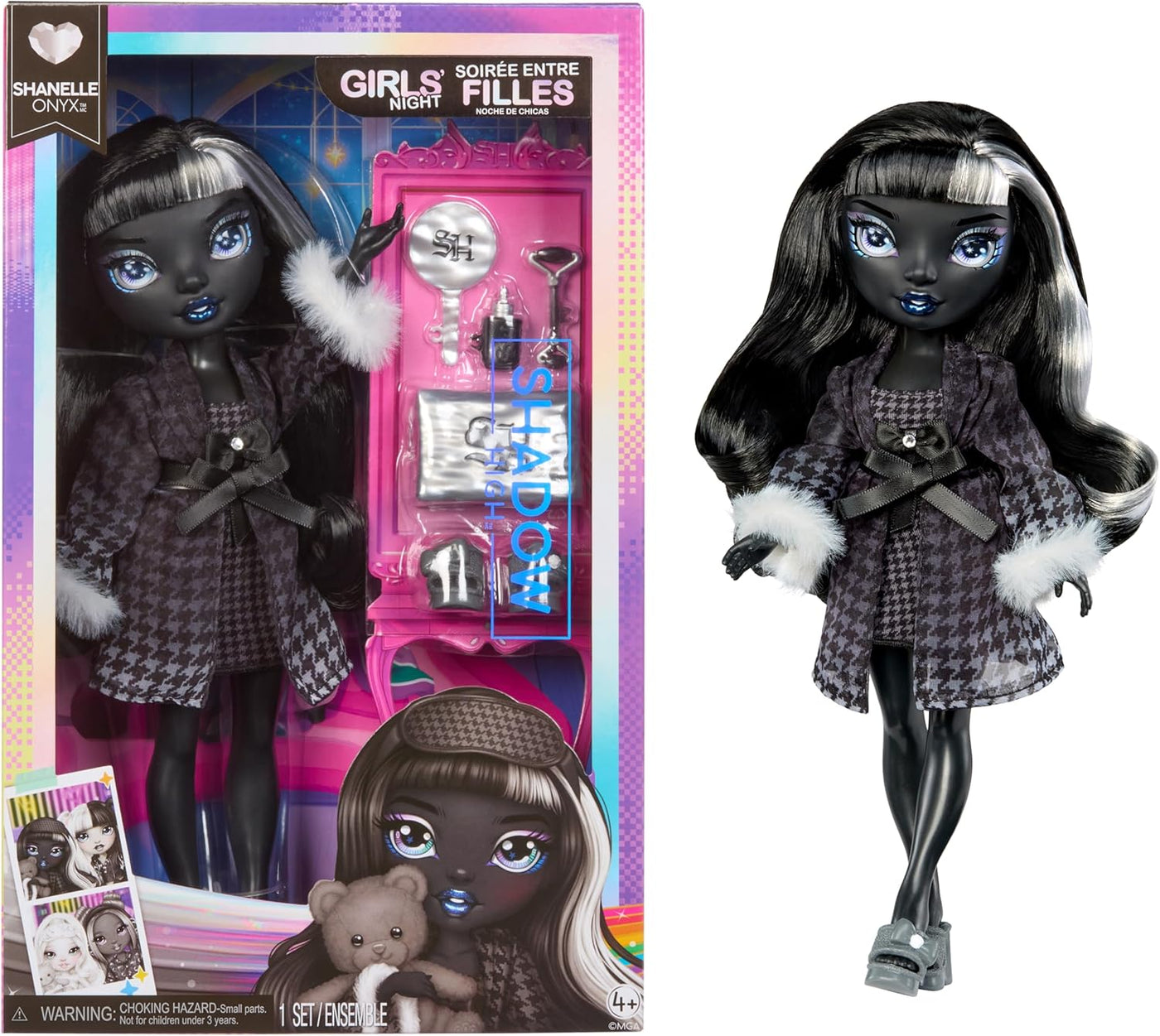 Rainbow High Shadow High Girl Night Shanelle Onyx-