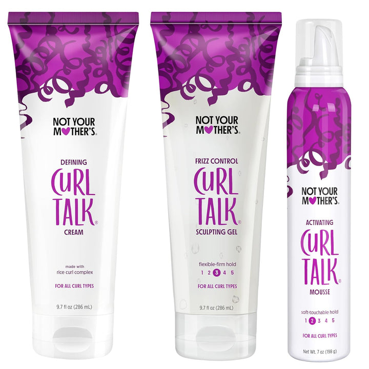 Not Your Mother's Curl Talk - Crema definidora, gel de peinado...