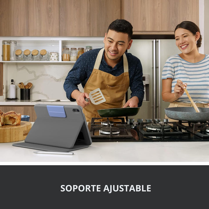 Logitech Funda de teclado tipo folio resistente para iPad (10ª gene...