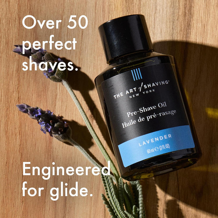El arte de afeitar el aceite de barba pre afeitado para hombres