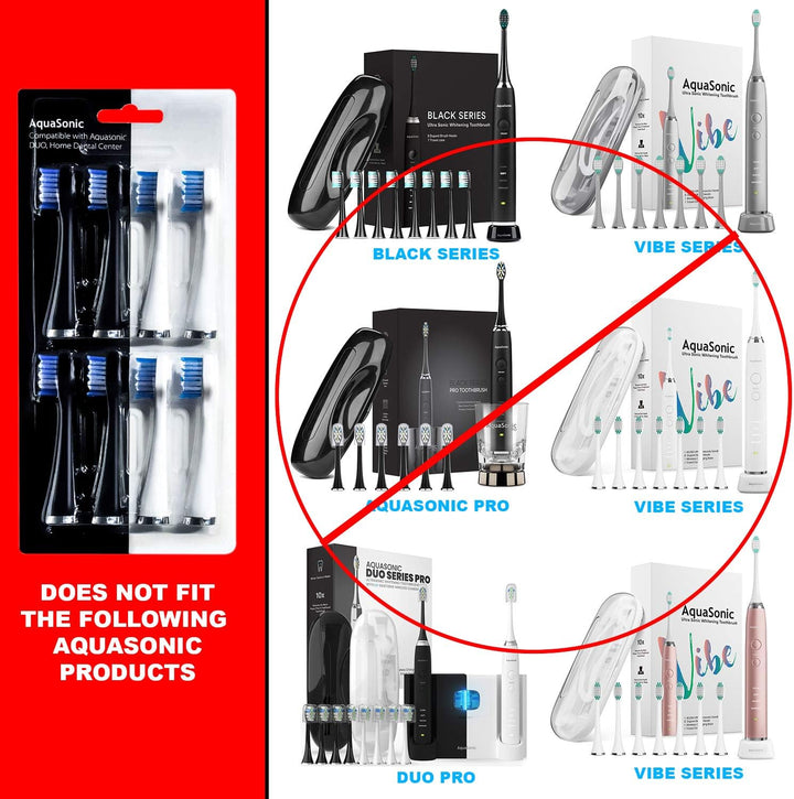 AquaSonic Genuine Duo Series Cabezales de cepillo de repuesto | par...