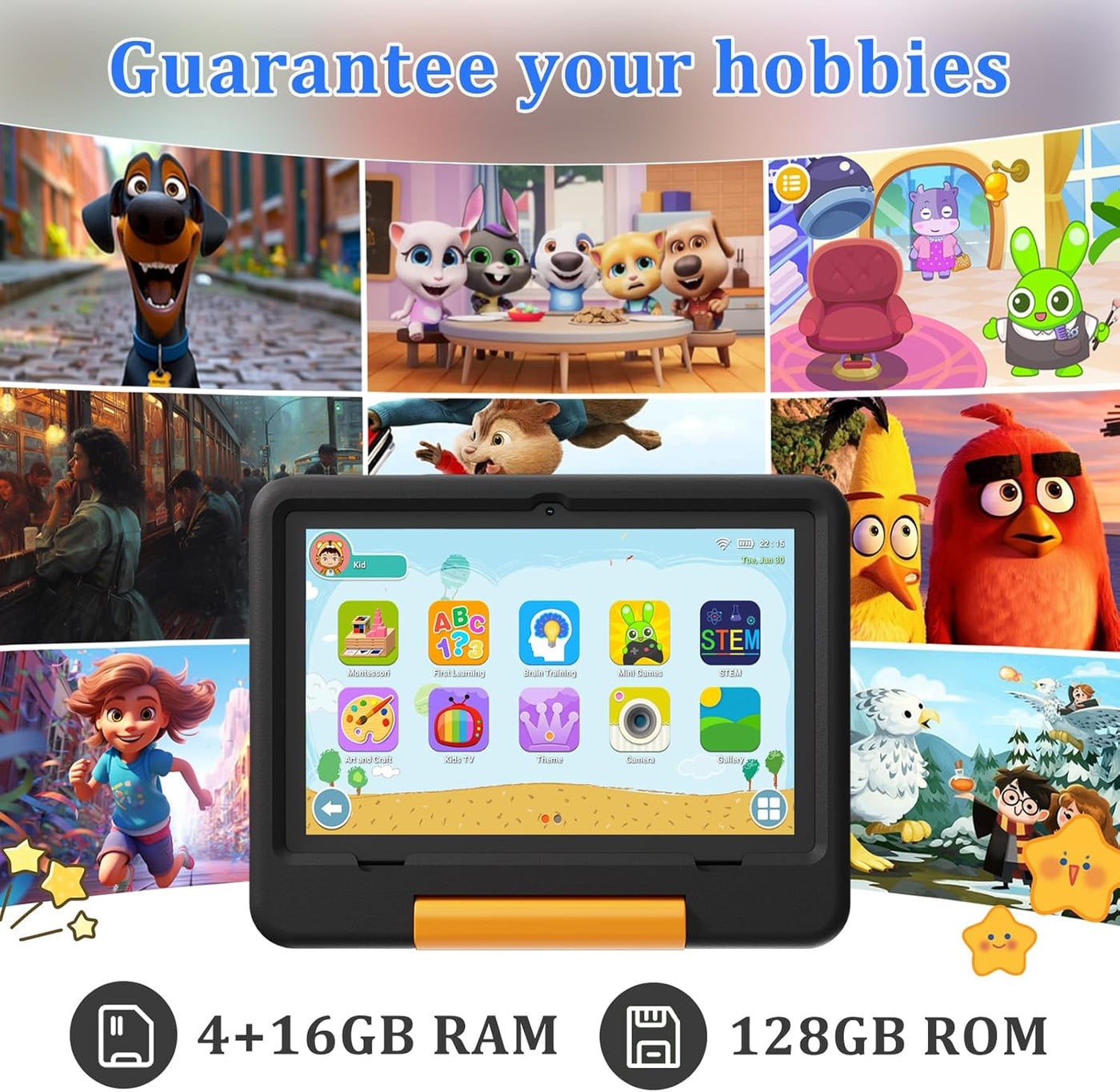PEICHENG Tableta para Niños con Estuche Protector EVA, Tableta para...