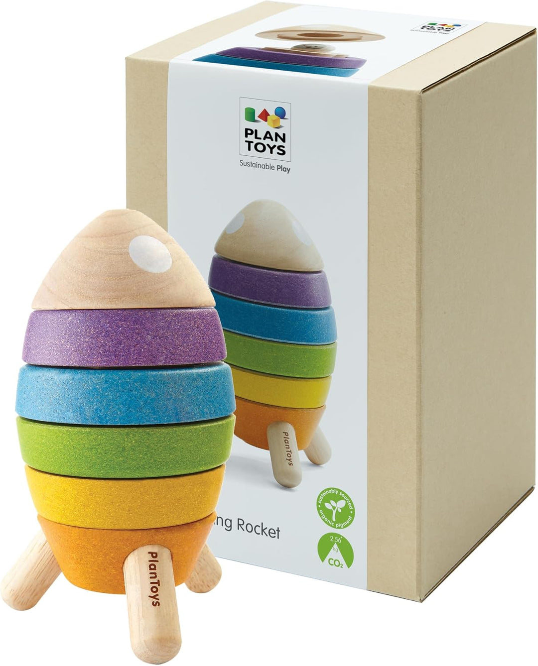 PlanToys® Juguete Montessori de madera para clasificar el tamaño y...