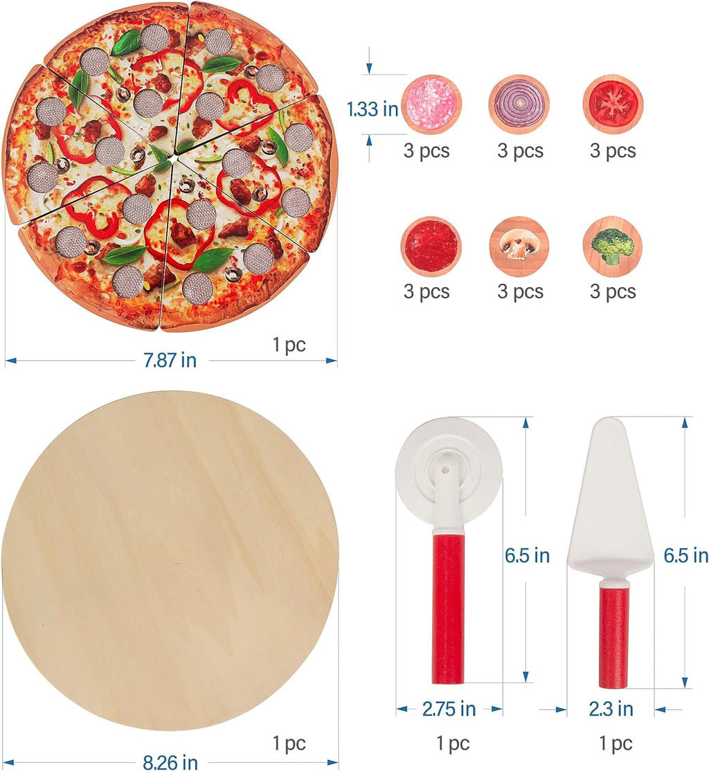Juego de comida y pizza para cortar sushi, juguetes de cocina para niños de 3 años en adelante, juguete de aprendizaje para niñas y niños