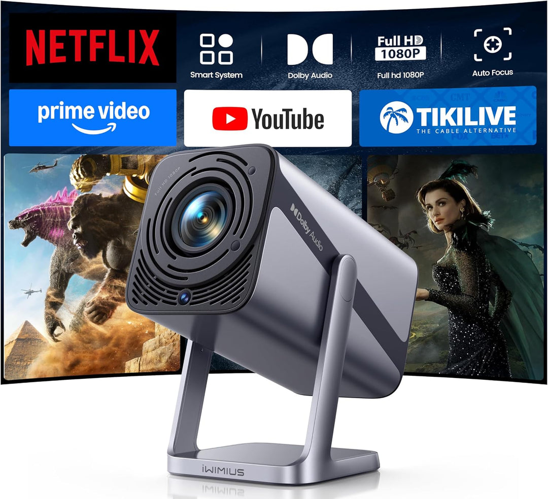 【Licencia de Netflix y soporte 4K y enfoque automático】- Proyector...