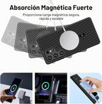 ONES Funda magnética para Galaxy S25 Ultra, [compatible con MagSafe] [protección contra caídas de grado militar] patrón de fibra de carbono, a prueba de golpes, carcasa rígida para Galaxy S25 Ultra
