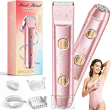 Recortadora de bikini para mujer, maquinilla de afeitar eléctrica y...