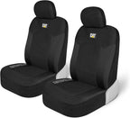 Cat® MeshFlex Fundas de asiento automotriz para automóviles, camiones y SUV (juego de 2) - Fundas de asiento de coche negras para asientos delanteros, protectores de asiento de camión con cómodo