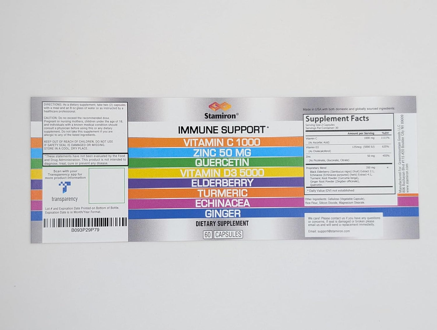 Apoyo inmunológico 8 en 1 con quercetina, zinc 50mg, vitamina C 100...