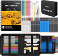 Caliart Kit de bocetos de 176 piezas, 100 hojas de 3 colores