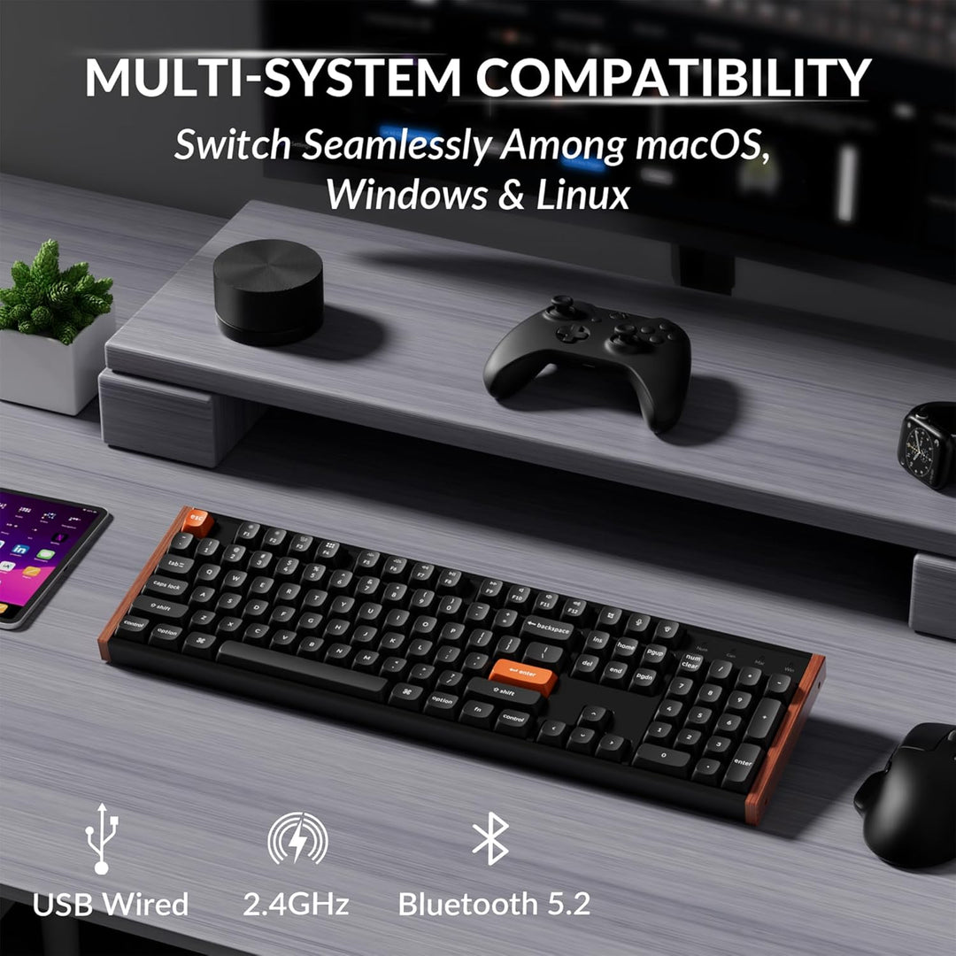 Keychron K10 HE Teclado de efecto Hall, interruptor magnético tipo...