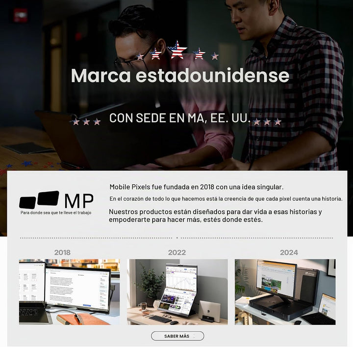 Monitor portátil Duex Plus DS de 13,3" de píxeles móviles 2026...