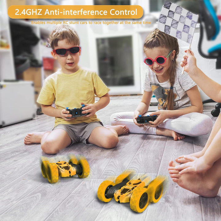 Hamdol Coche de acrobacias con control remoto para niños, vehículo...