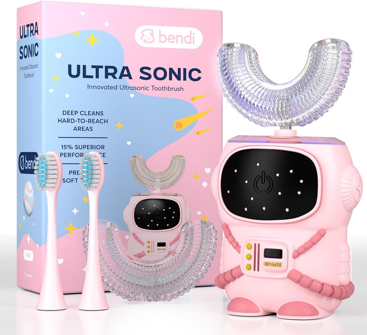 Bendi Cepillo de dientes eléctrico para niños, diseño de astronauta...