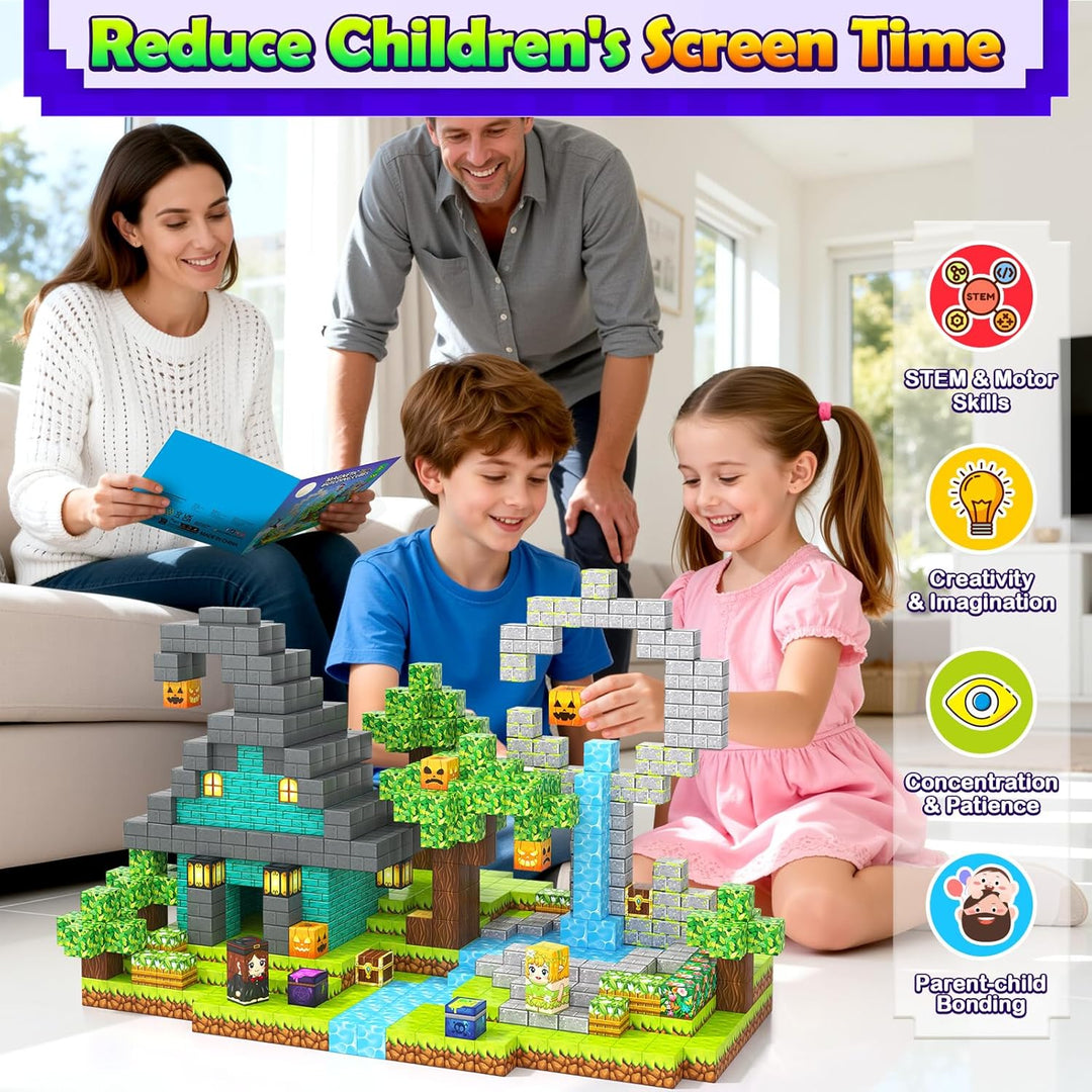 Gooidea Bloques Magnéticos - 100 Bloques de Construcción con Imanes...