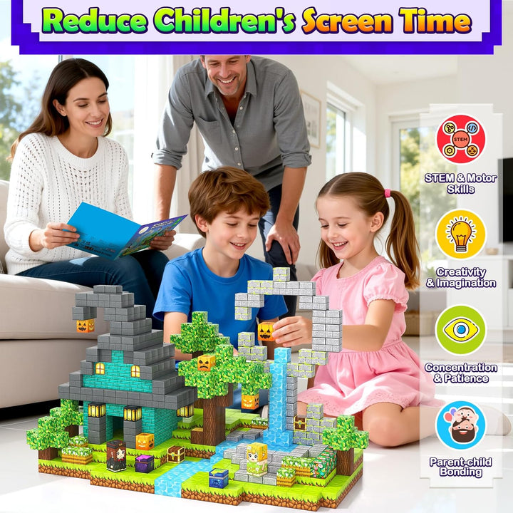 Gooidea Bloques Magnéticos - 100 Bloques de Construcción con Imanes...