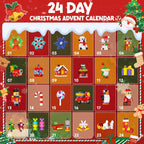 Calendario de Adviento de Navidad 2026, 24 paquetes de adornos de Navidad, kit de construcción de árbol de Navidad, Papá Noel, reno, pan de jengibre, pingüino, cascanueces/copos de nieve, regalos de Navidad para niños de 6 años en adelante