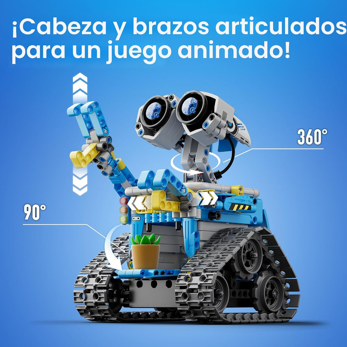 Sillbird Kit de robot de construcción con control remoto, regalo STEM para