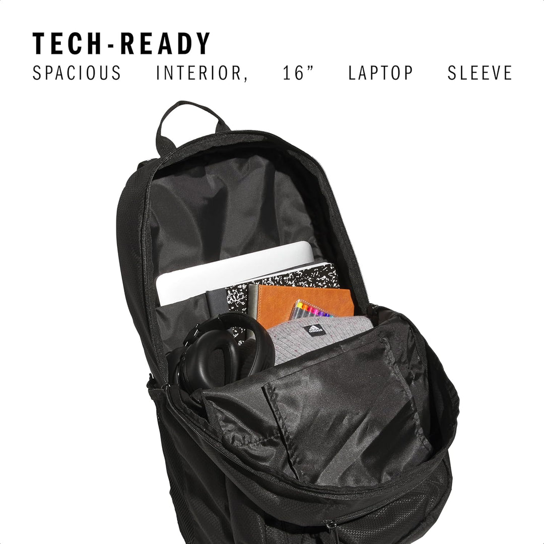 adidas Excel 7 Mochila escolar para portátil, gimnasio y viajes, 34L